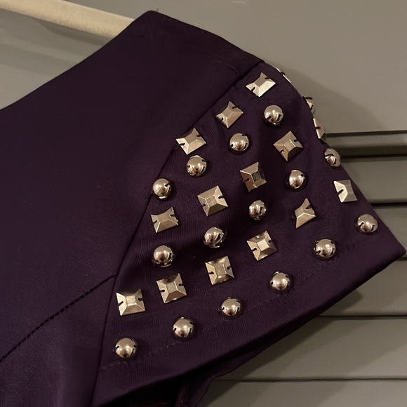 Purple studded Mini Dress - Picture 5 of 11